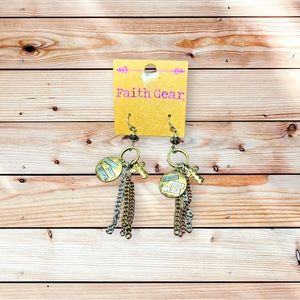 “Faith, hope, love” earrings